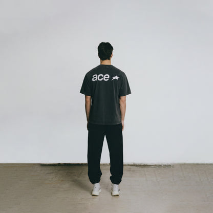 STAR LOGO T-SHIRT VINTAGE BLACK